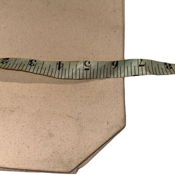 *NEW* Eco Bags Cream Canvas Graphic Print Double Strap Reusable Tote/Wine Bag - Picture 7 of 7